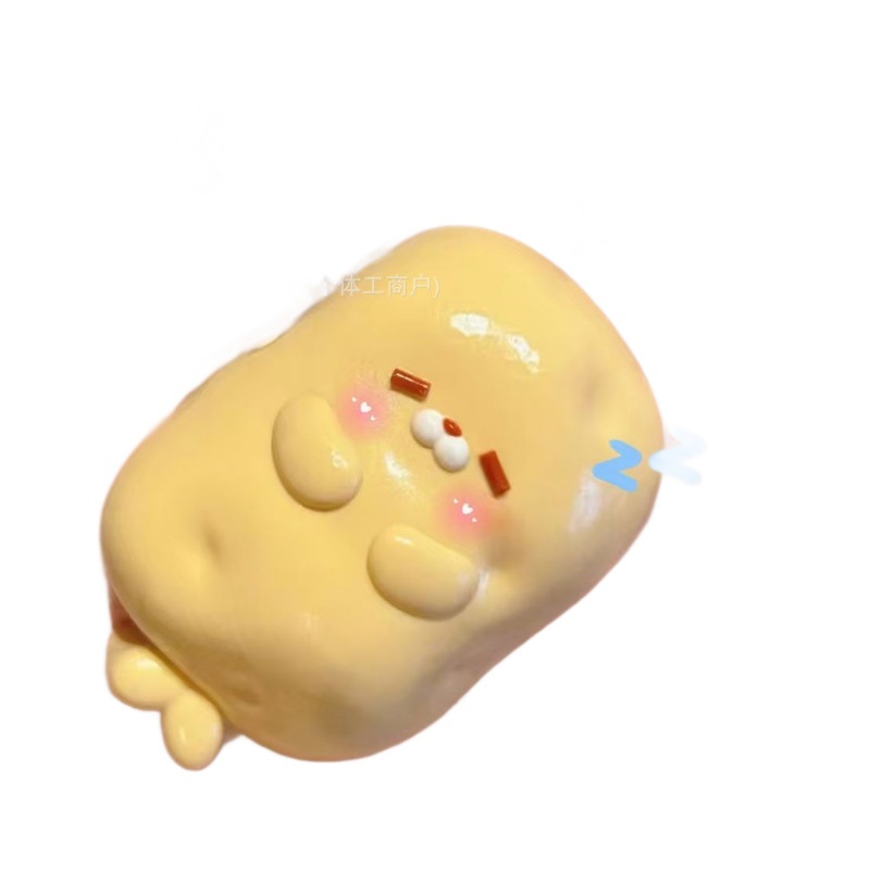 A homemade food-grade silicone stress-relieving toy with the same style as Xiaohongshu seals and potatoes, with a slow rebound effect Item Picture