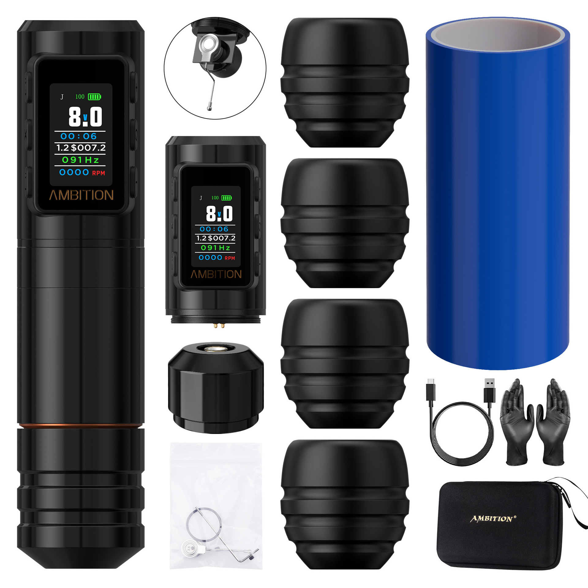 shanilak, a brushless curved rod billing tattoo pen, wireless tattoo device, and needling mode tattoo machine Item Picture