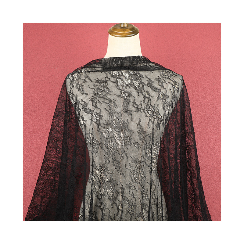 Black lace fabric Specification image