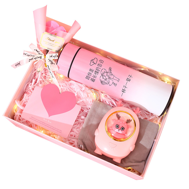 Valentine's Day gift for your girlfriend: Practical thermos cup set gift box, birthday gift, best friend gift, girls' hand warmer Item Picture