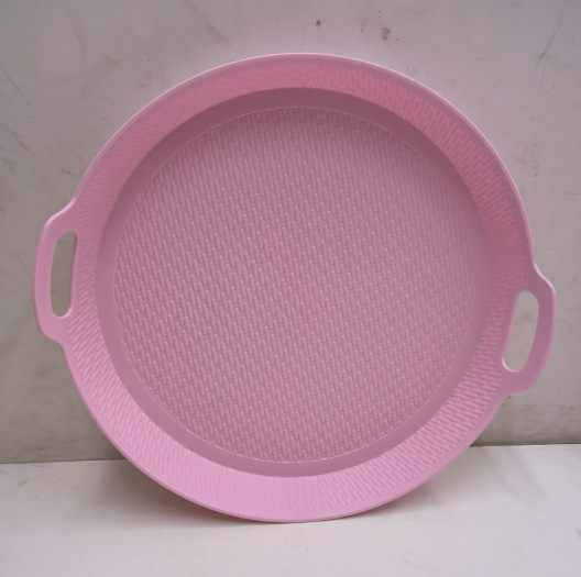 创意彩色塑料点心蛋糕盘餐桌圆方形分格树叶盘家用塑料盘零食盘详情图5