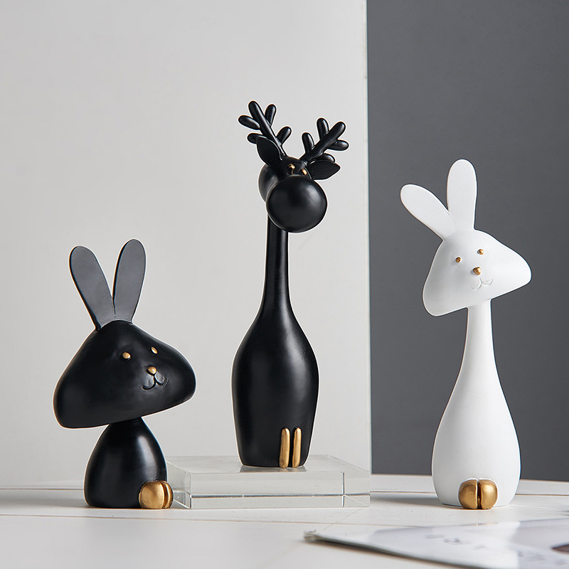 Nordic minimalist desktop small ornaments, creative children's bedroom room decoration, entrance hall, living room home decorations
