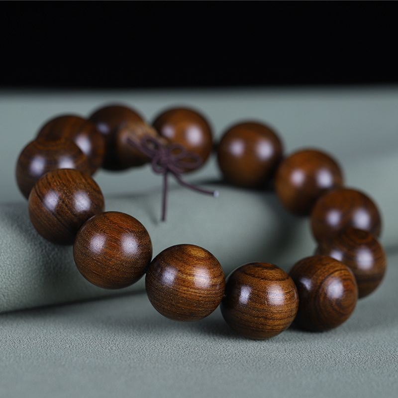 Black rosewood Bracelet 2.0 Men's and women's bracelets, cultural play Buddhist prayer beads, prayer beads, rosewood popular jewelry, wooden ornaments Specification image