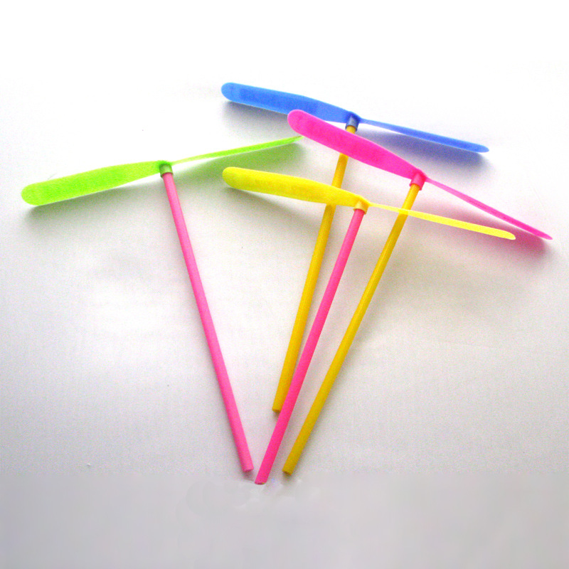 Wholesale plastic hand-rolled bamboo dragonflies, Flying fairy, 80s nostalgic educational children's toys, kindergarten prizes on special offer Specification image