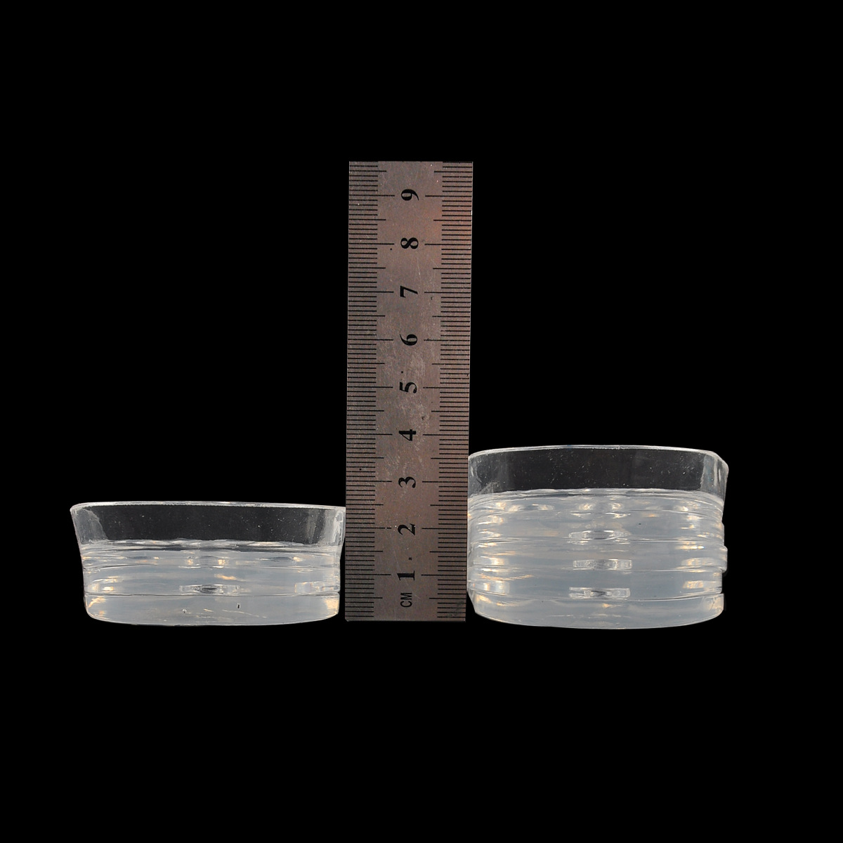 رفع الوسادة الأحذية بخمسة طبقات نصف نصف شفافة وغير مرئية Specification image