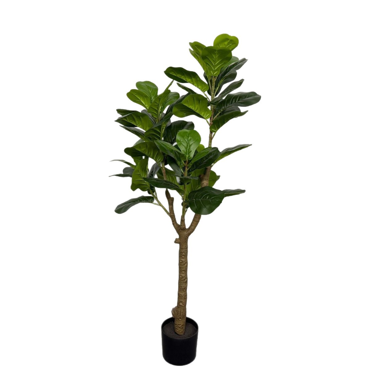 Simulated new style Ficus lyrata potted plant, large home floor-standing decorative item, green plant for homestay and shopping mall decoration, Ficus lyrata Item Picture