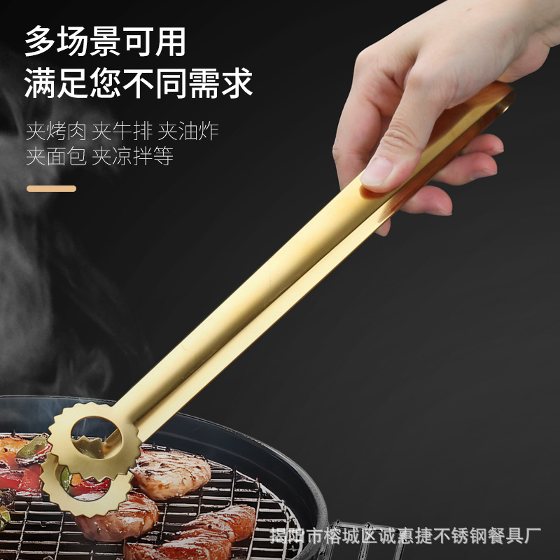 食品夹/不锈钢零食夹/厨房用具/牛排铁板/儿童发夹产品图