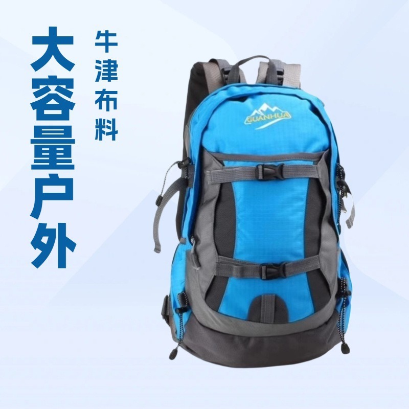 New cross-border large-capacity backpack for hiking, wear-resistant, water-repellent, outdoor sports, and camping