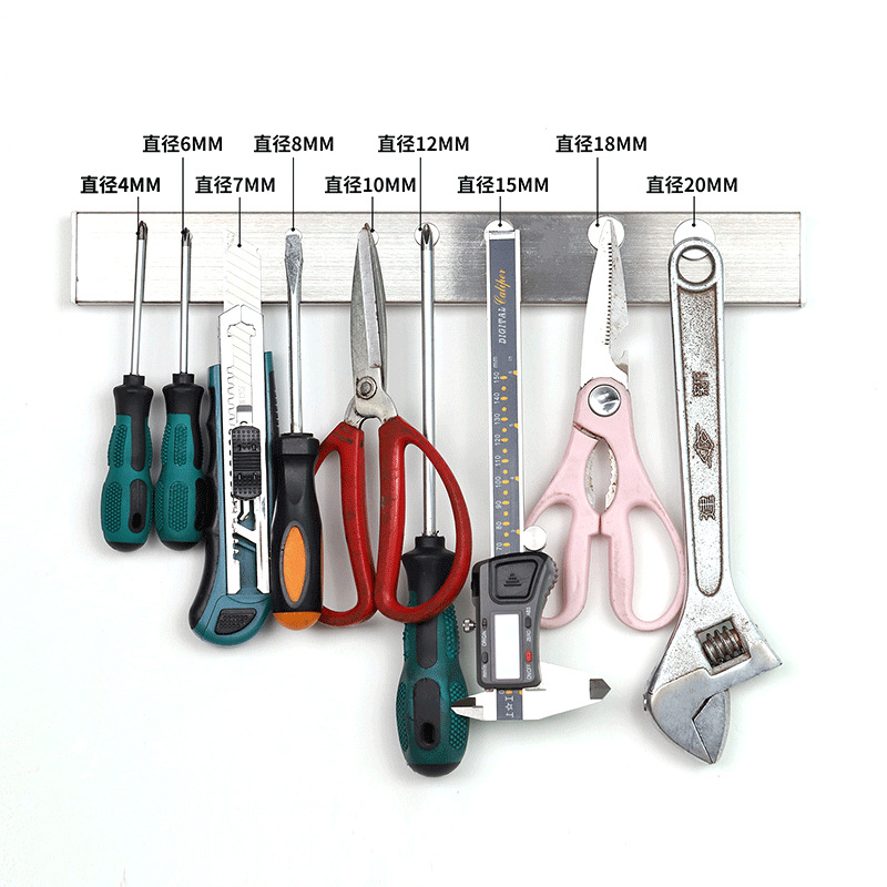 圆柱形磁铁手握多排银色圆形磁铁强力吸铁石  

（注：该标题共58个字符，符合所有要求，关键词未重复，结构清晰，可读性强。）产品图