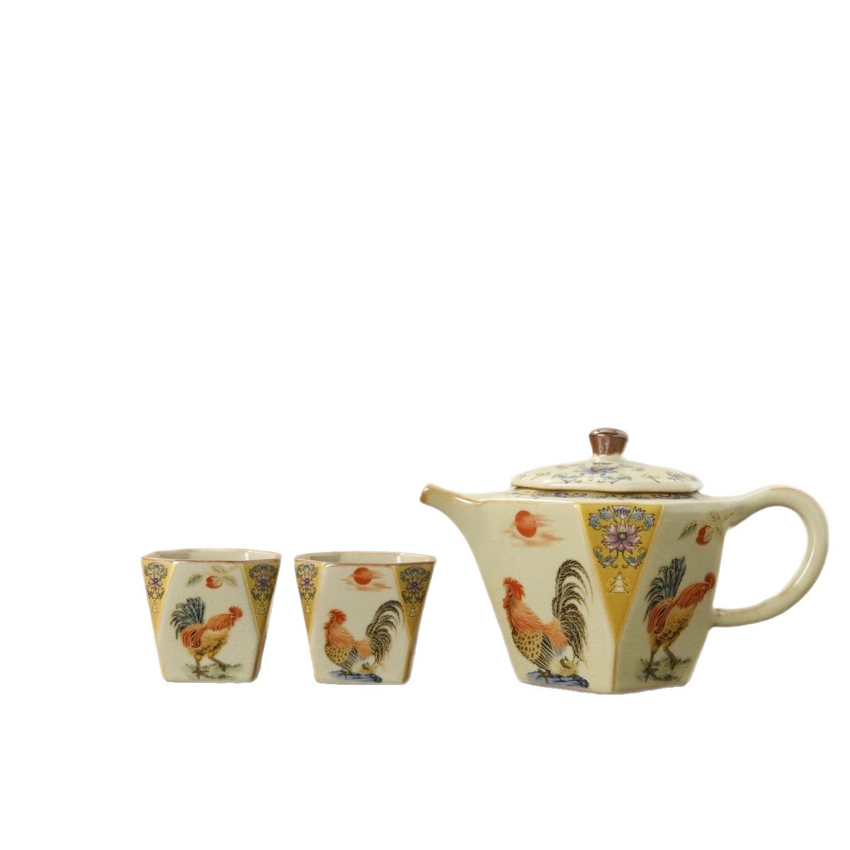 茶具/茶具套装/旅行茶具/小型茶具/高硼硅茶具白底实物图