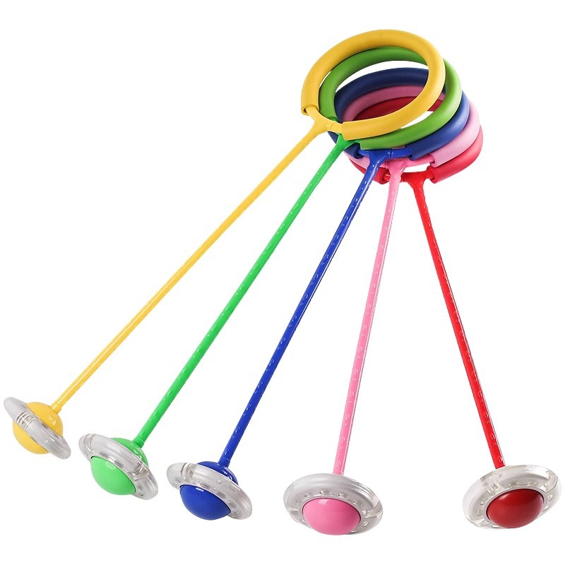 Ankle ring luminous jumping ball, foot loop spinning, children's single-foot bouncing ball, flashing bouncing ball, hula hoop on the foot Item Picture