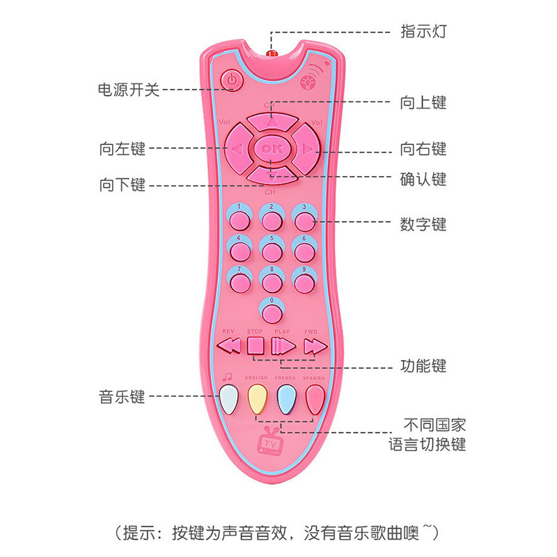 Simulación multilenguaje transfronterizo juguetes para bebés juguetes de iniciación para niños simulación telecontrol de tv Specification image