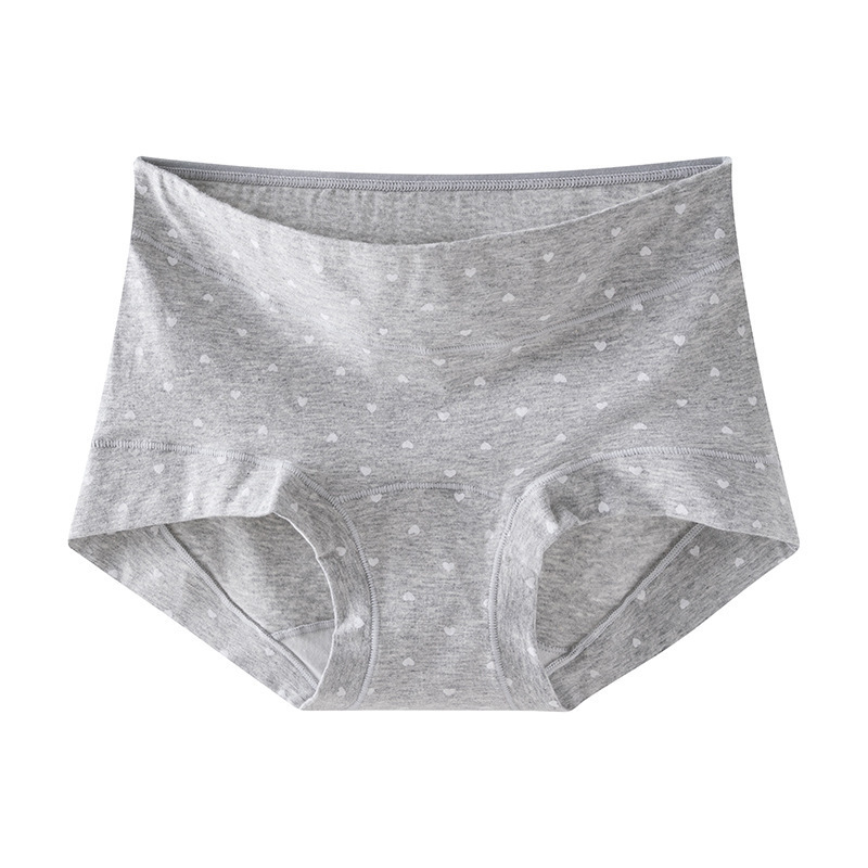 10A抗菌加长裆大码无痕纯棉内裤女款女士内裤全棉女平角裤提臀薄白底实物图