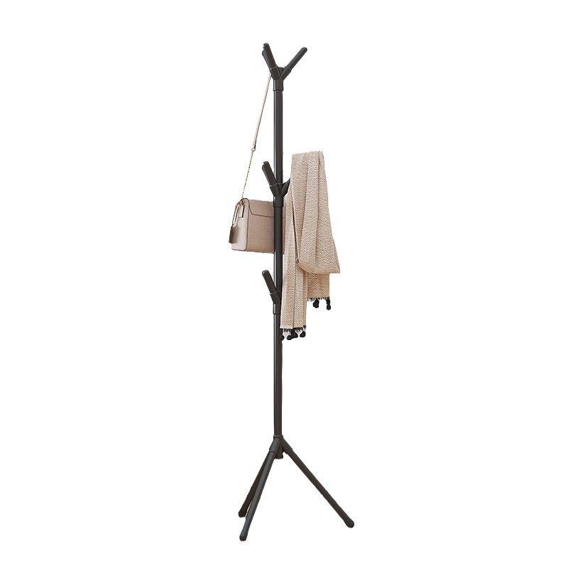Wholesale of simple coat racks, tree-shaped floor-standing clothes hangers, bedroom household vertical clothes hanger rods, clothes hanging bags, storage racks Item Picture