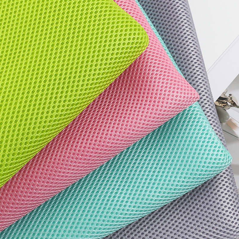 现货三明治网眼布三明治网鞋材箱包坐垫婴儿车床上办公椅透气网布