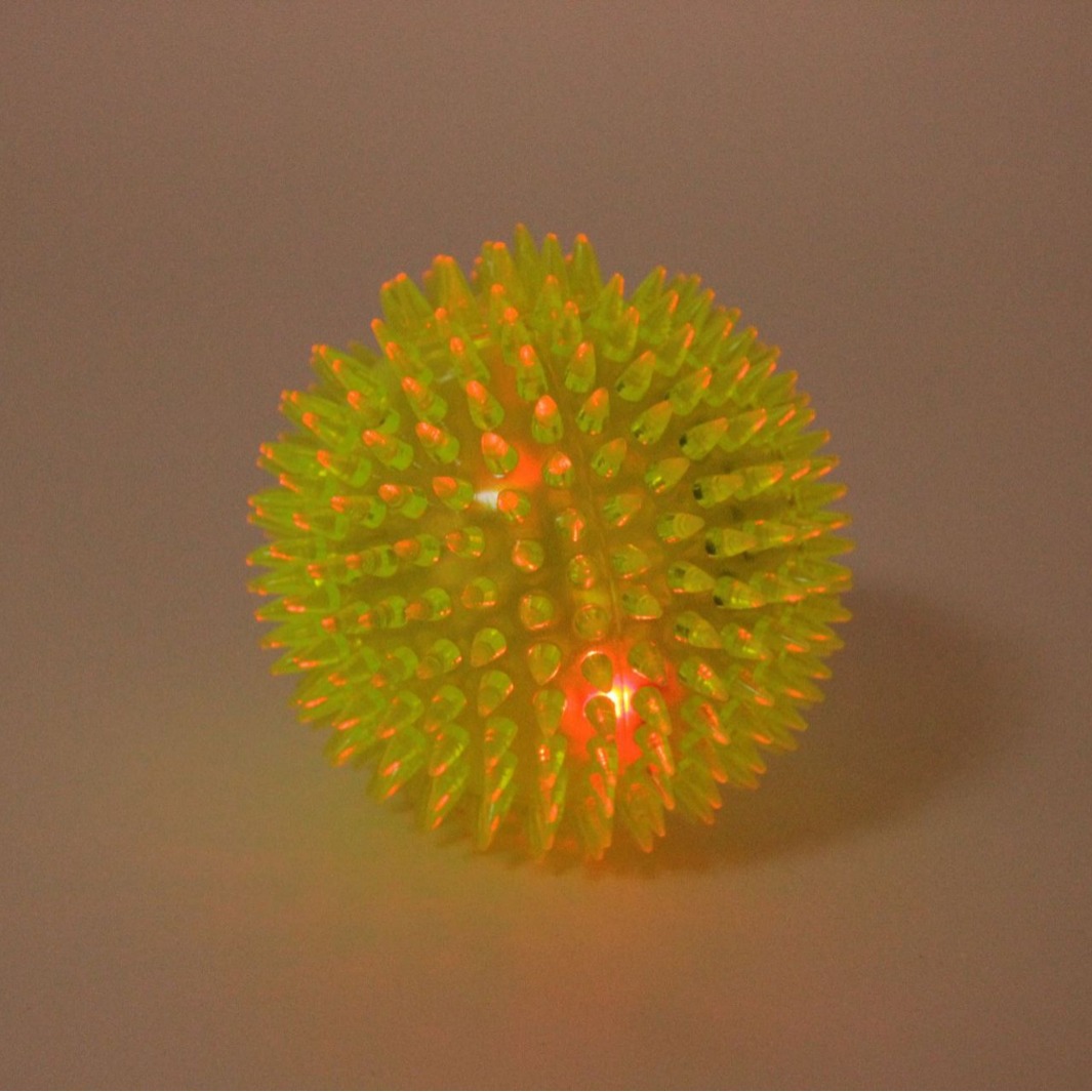 7.5cm发光刺球带叫弹力按摩球宠物磨牙洁齿狗狗玩具批发外贸专供产品图