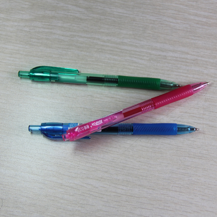 Wenzhou Tianfeng 1671 Press Gel Pen 0.5 Gel Pen wholesale Export Colored Gel Pen details Picture