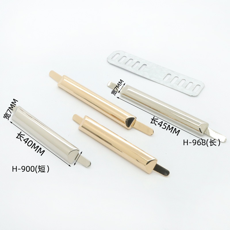 Long strip labels for bags, smooth trademarks, metal blank marks, factory wholesale in stock details Picture
