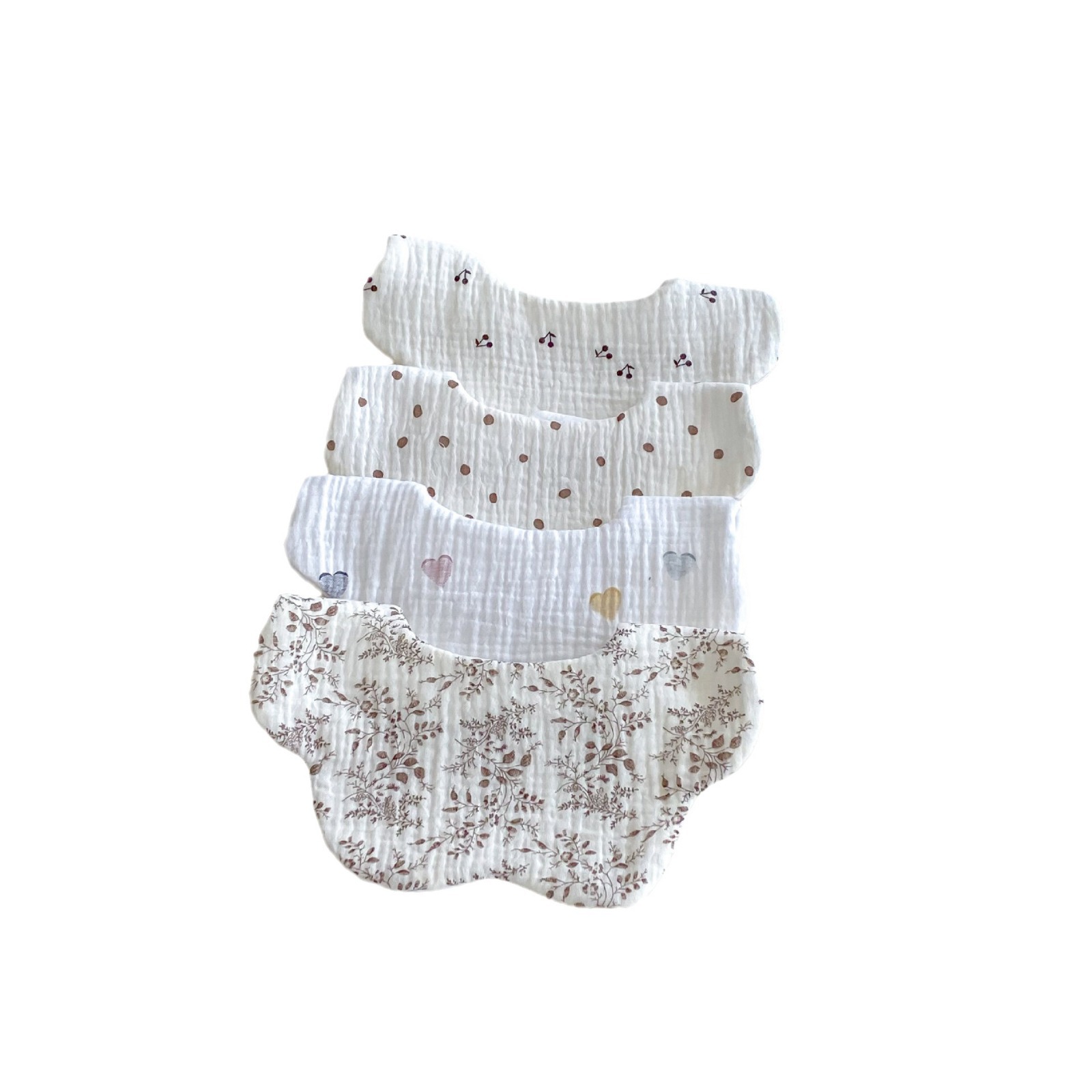 宝宝罩衣防水防污/儿童围兜/宠物纯色口水巾/口水巾个性/口水巾儿童无袖卡通白底实物图