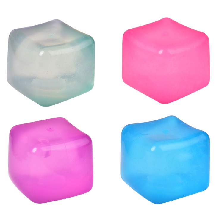 Wholesale of best-selling creative TPR educational wet soft block Tofu Kneading Fun Glow-in-the-dark ice Cube Kneading Fun stress-relieving toys Item Picture