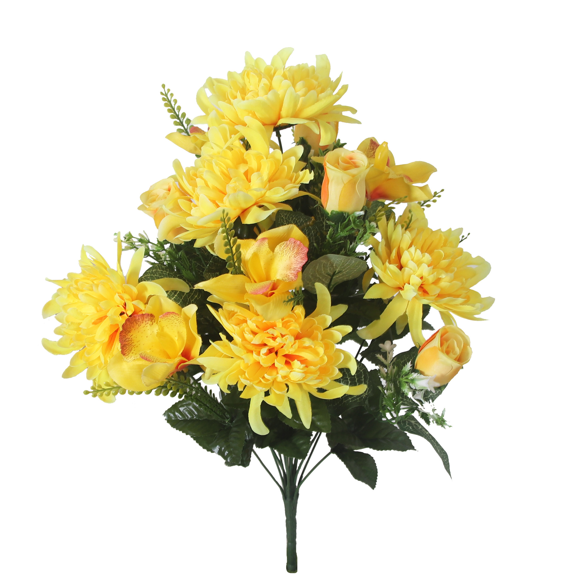 仿真花DIY发饰配件/假花/5朵塑膠花/假花批发/塑膠花产品图