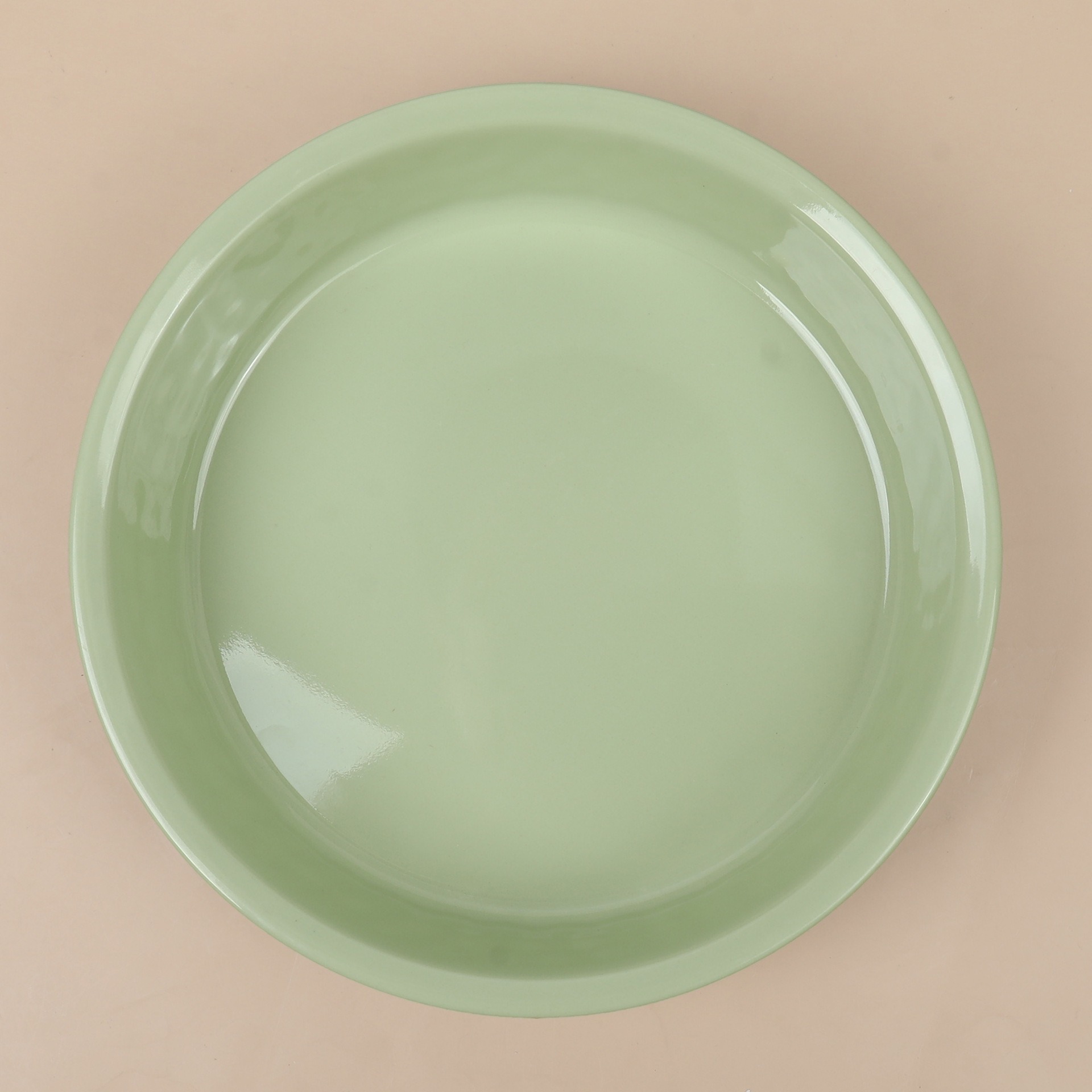 Customized melamine tableware for foreign trade, green restaurant rice bowls, commercial and hotel stir-frying and cold dish plates, hot pot plates Specification drawing