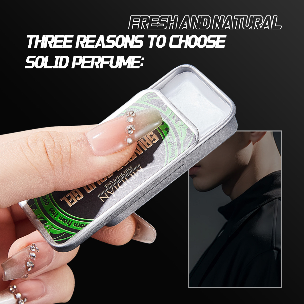 【 Cross-border Exclusive 】 Wholesale of Meidian Solid Balm, Solid Perfume, Long-lasting Men's Fragrance, Portable Balm Set Specification image