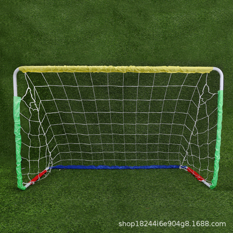 新款加厚可拆卸足球儿童足球门户外足球框可拆卸便携式大网花式足白底实物图