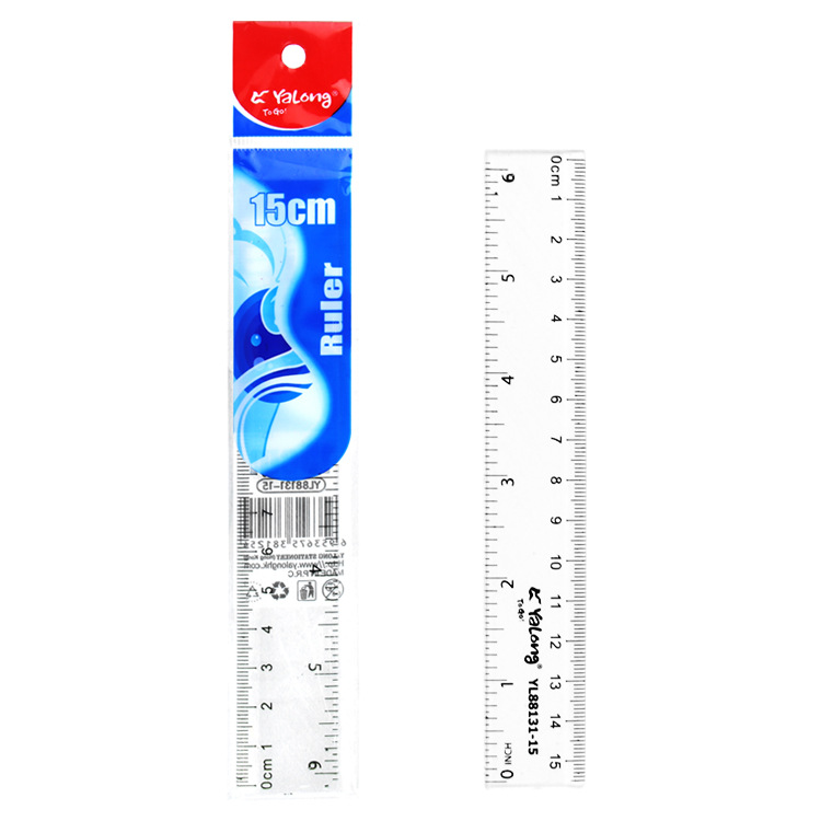 A 15-centimeter Yalong cross-border plastic flexible ruler for school supplies