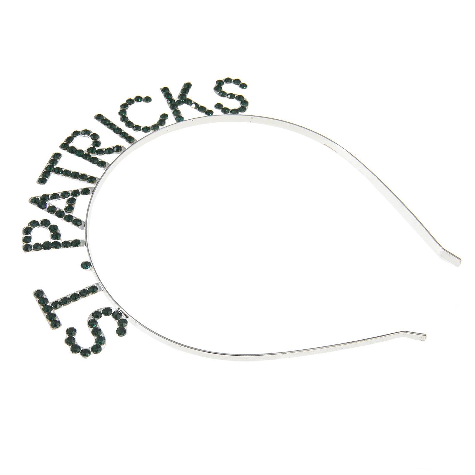 Halloween headband cross-border creative letter headband ST. Patrick's Day green diamond headband holiday headwear wholesale supply Item Picture