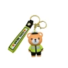 Wholesale of new cartoon police, traffic police, bear keychains, bear bags, schoolbags, pendants, car key chains and small gifts Item Picture