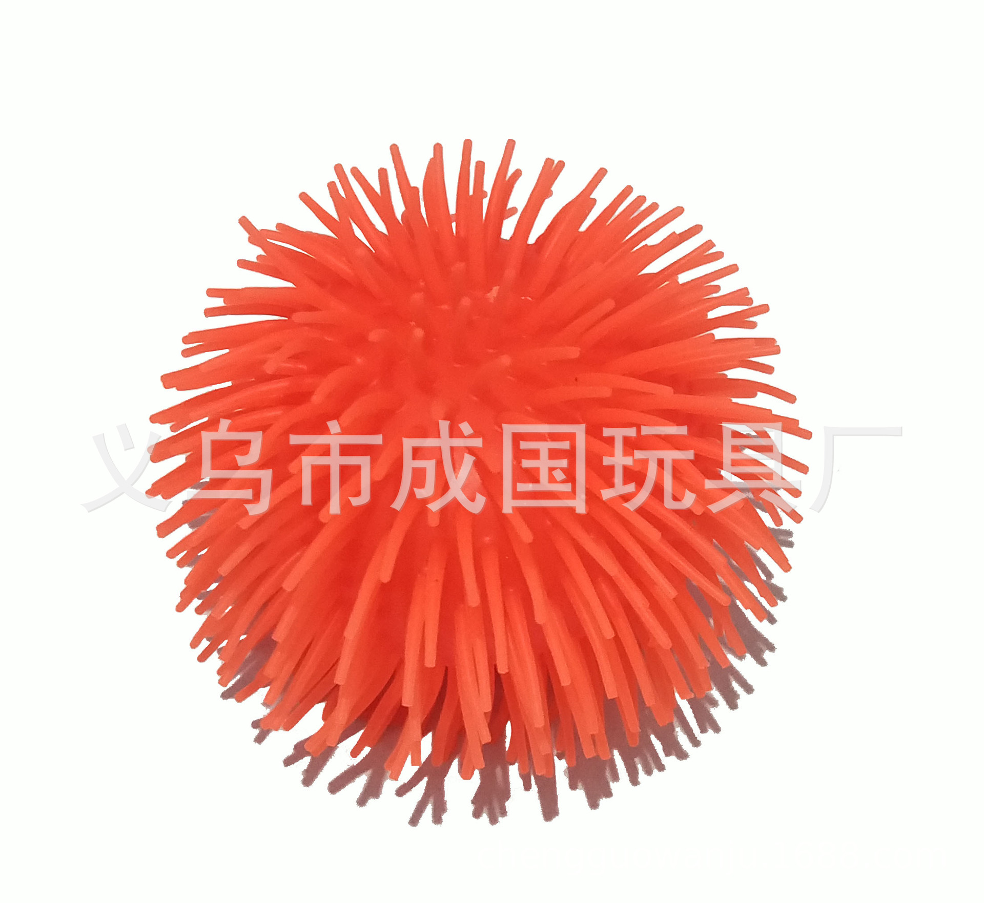 厂家供应 全毛 毛毛球 tpr材质 外贸发光荧光迷你发光细节图