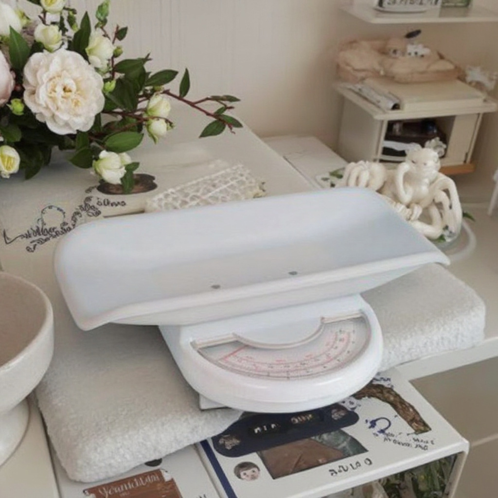 Cross-border exclusive mechanical baby scale 20KG household portable detachable baby weighing scale tray weighing scale details Picture