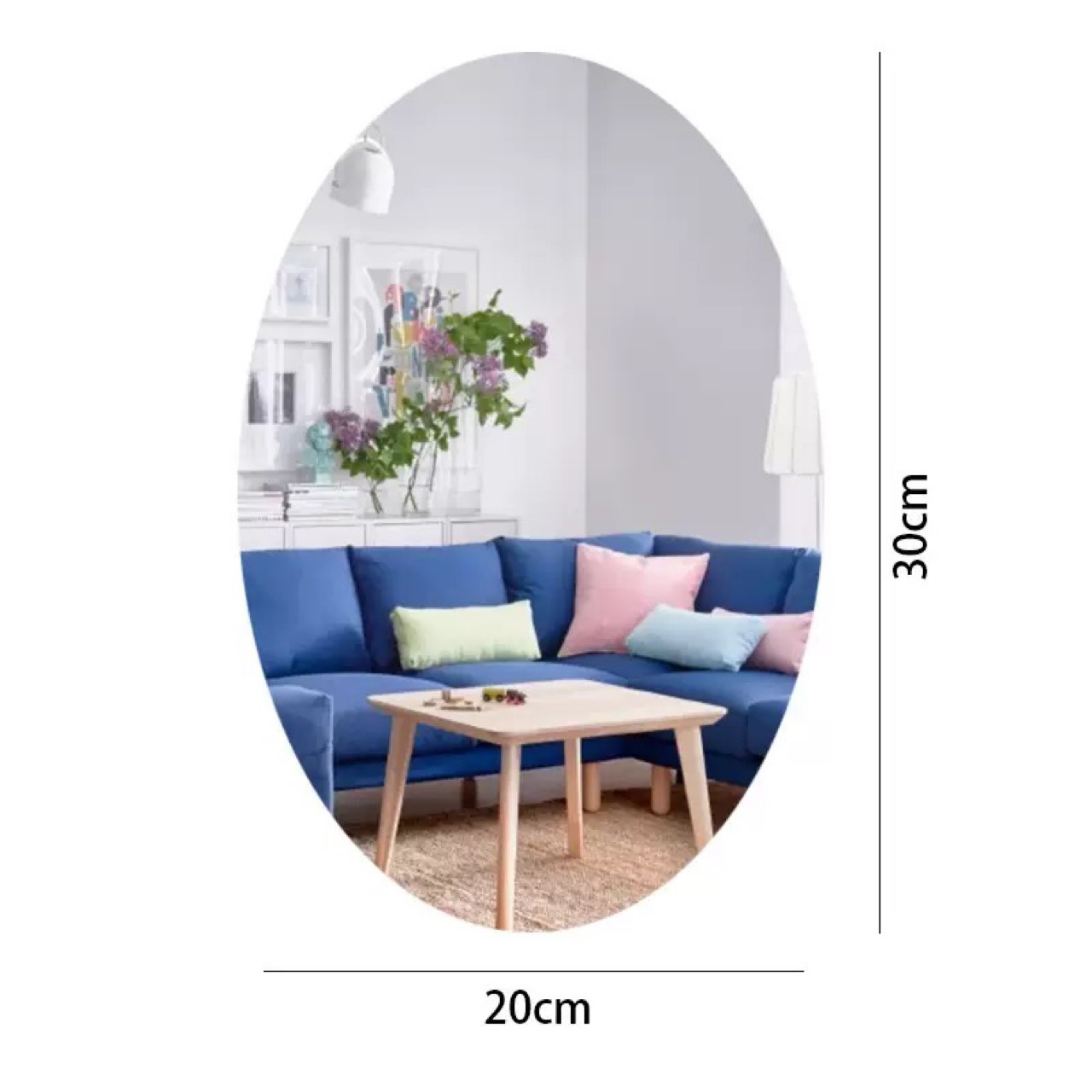 亚克力镜面外贸跨境自粘墙贴装饰镜不会碎摔不坏的亚克力镜子墙贴