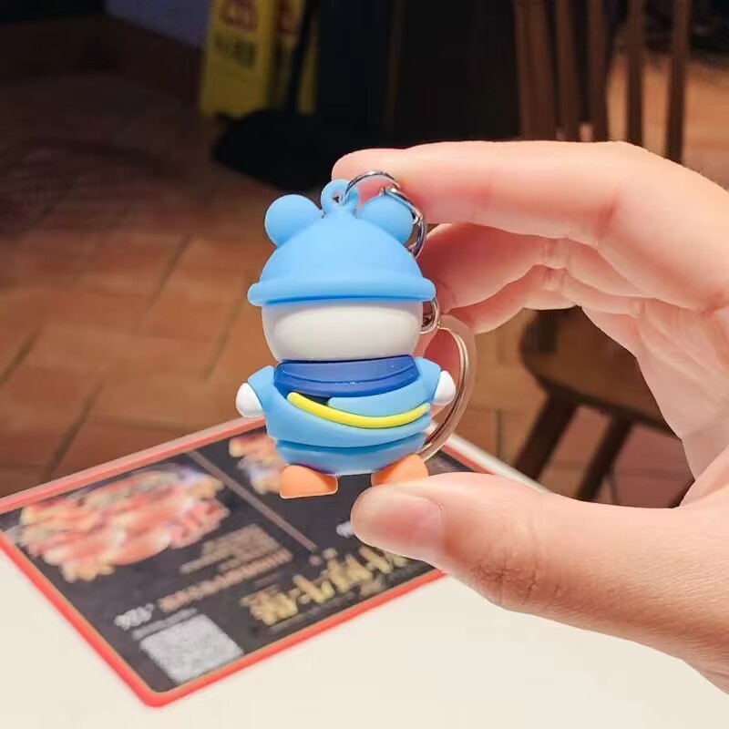 卡通背包鸭钥匙扣厂家直销批发精美挂件公仔儿童学生礼品包包挂件详情图4