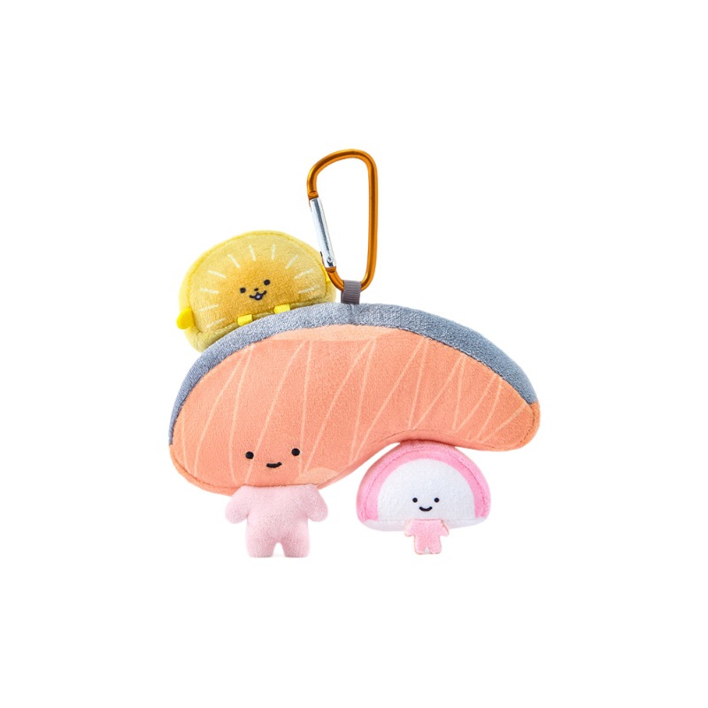 Sanrio official sliced salmon doll pendant, soft and cute, healing girl schoolbag pendant, student souvenir Item Picture