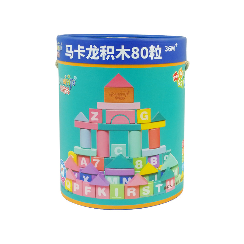 دانتيشت: ٨٠ حبة من خشب ماكارون Item Picture