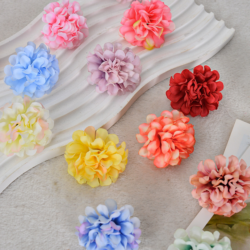 Simulated diy materials: flower head, bachelor's hat, Hanfu, dandelion, flower head, hair accessory, ping-pong ball, chrysanthemum head, simulated flowers Specification image