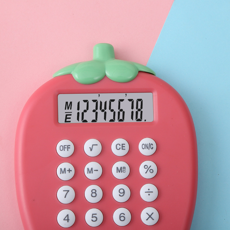 The 8-digit key calculator is a creative, fresh and cute cartoon portable palm calculator Application Scenario