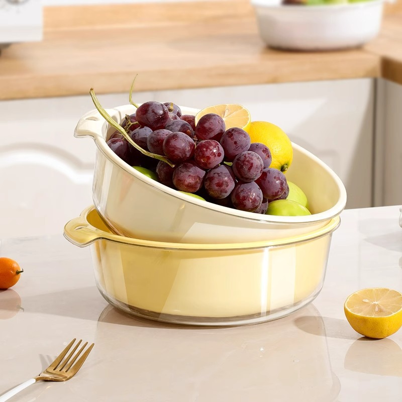 سلة أسفلت جديدة، ذات طبقتين لغسيل الفواكه Specification image