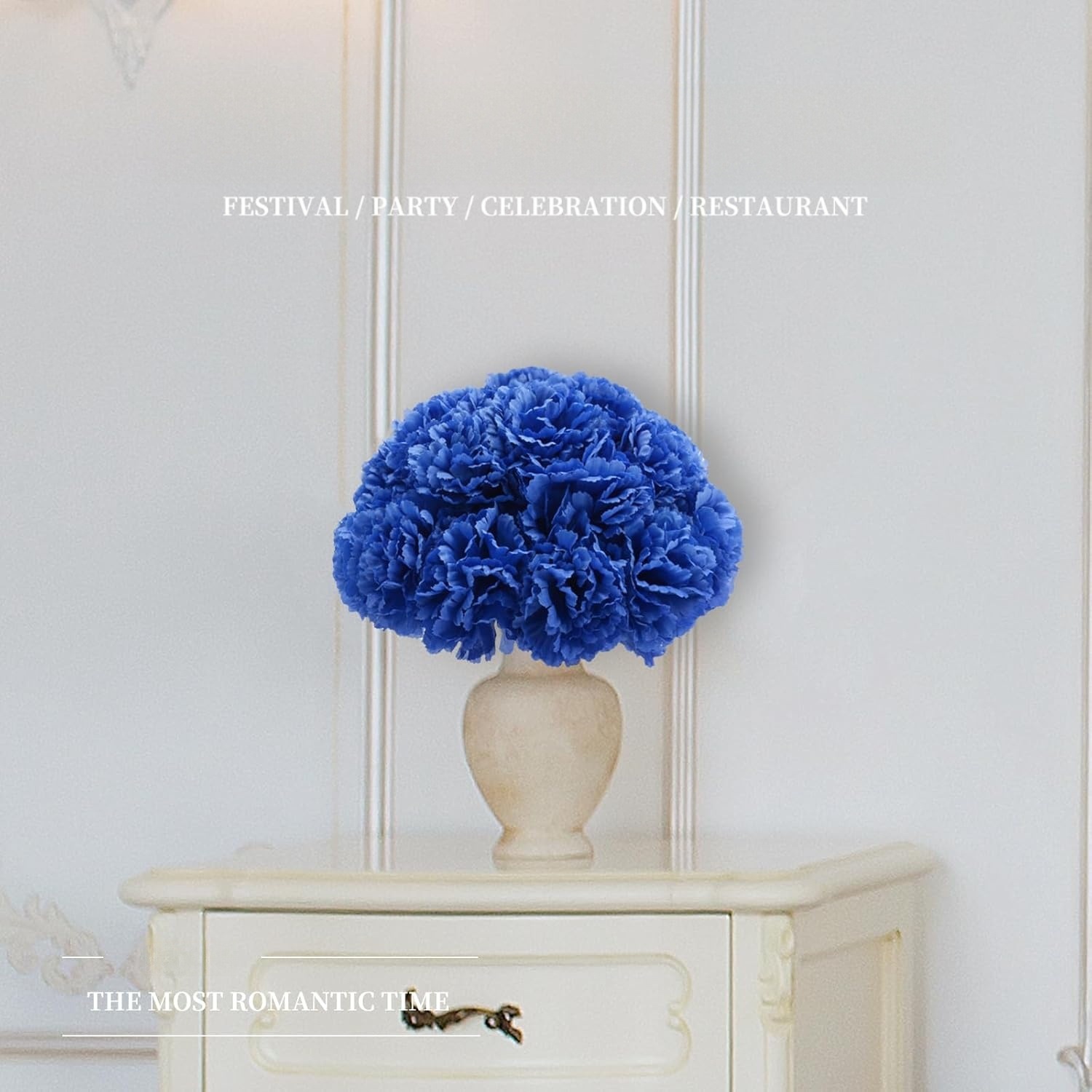 Cross-border artificial flower marigold set, lilac, carnation DIY Festival, Ghost Festival, Halloween decoration artificial flower factory Specification image