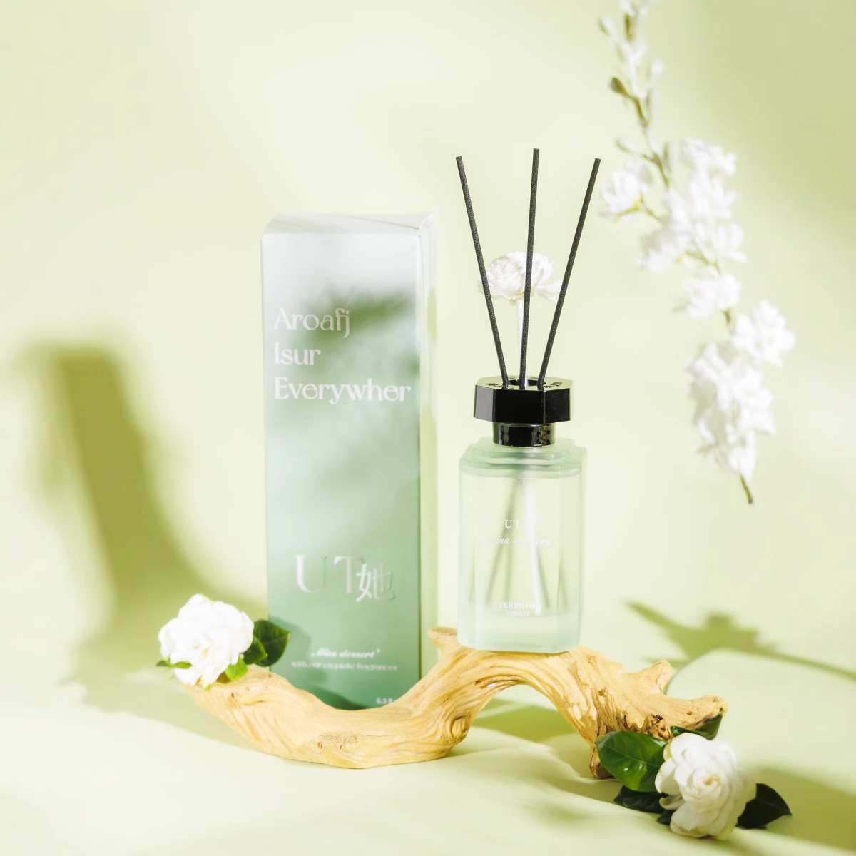 UT Her Pinellia Jasminoides Flameless Aromatherapy for home toilets, hotels, homestays, indoor living rooms, bedrooms, and lingering fragrance distribution Application Scenario
