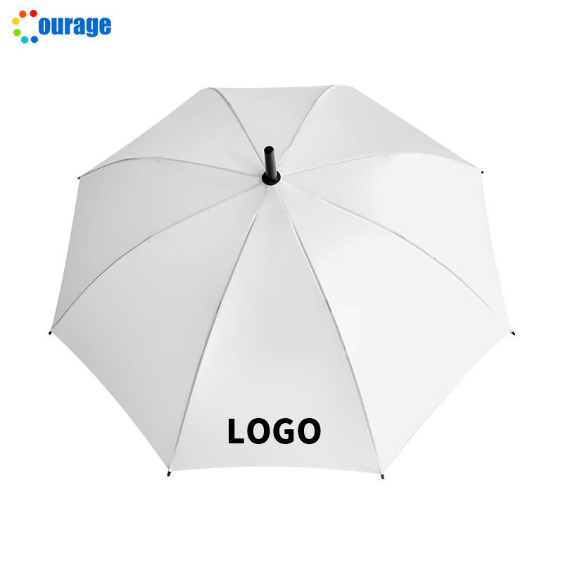 Heat sublimation blank consumable umbrella, printed advertising umbrella with provided image, 27-inch large-sized double umbrella, rainproof and wind-resistant umbrella Application Scenario