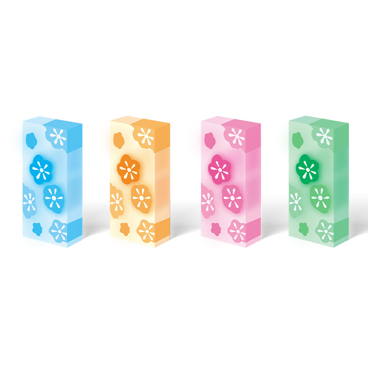 Yalong Cross-border's new best-selling and cute pencil eraser, square and patterned office and student stationery eraser details Picture