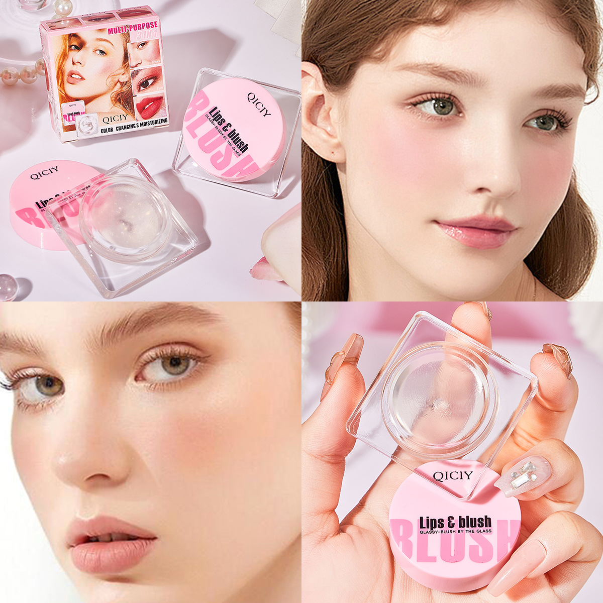 【 Exclusive for Foreign Trade 】 Lip blush, facial contouring, matte finish, easy to apply, blush, nude makeup, natural blending blush palette Application Scenario