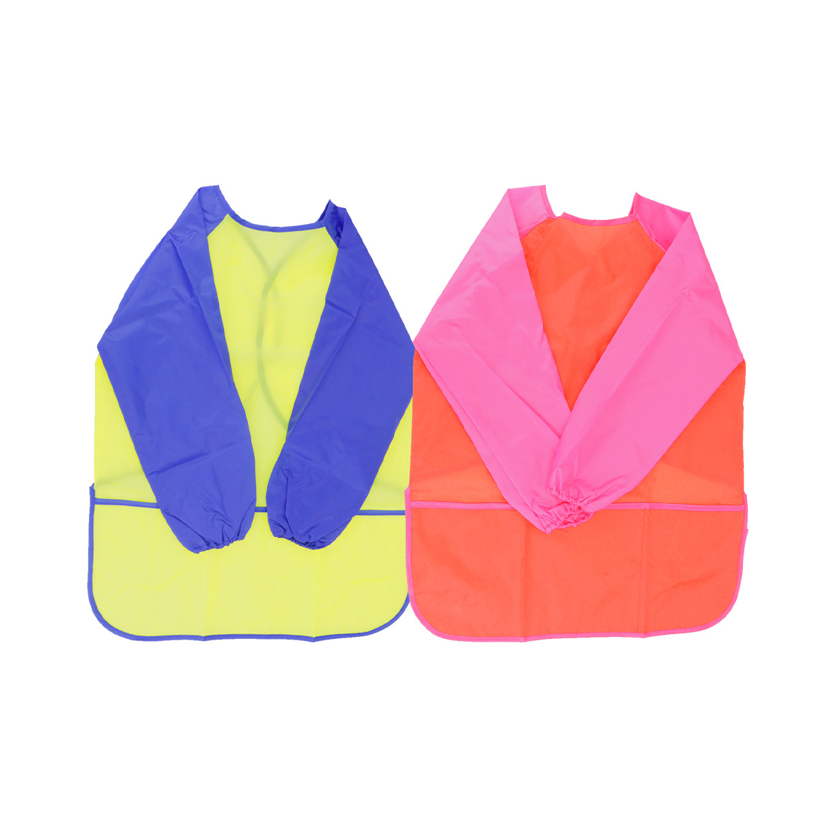 Cross-border children's art waterproof apron, long-sleeved apron set, kindergarten painting bib protective clothing, art painting clothing Item Picture