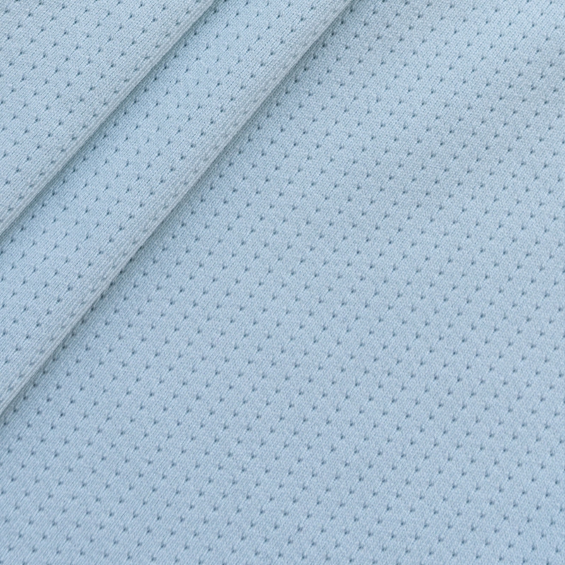 Milk silk cycling suit fabric, mesh jacquard fabric, four-sided elastic fabric, light, breathable and quick-drying running suit fabric Specification image