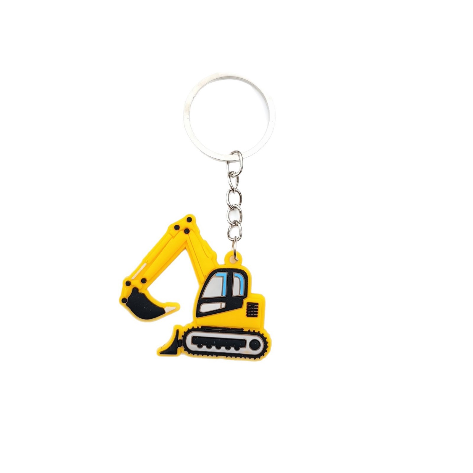 Crossover ingeniería coche llavero lindo dibujos animados tractor niños PVC llavero colgante accesorios pequeños regalos Item Picture