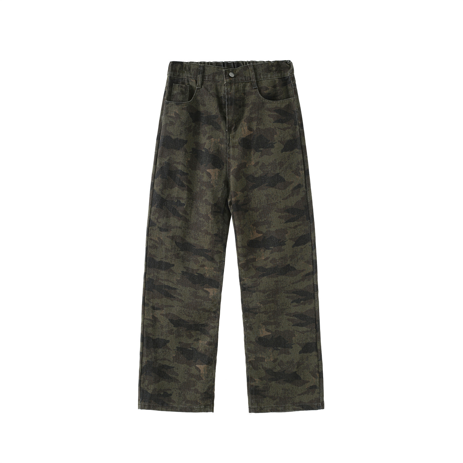 Camouflage pants, men's thickened casual pants, loose straight-leg pants, spring and summer styles Item Picture