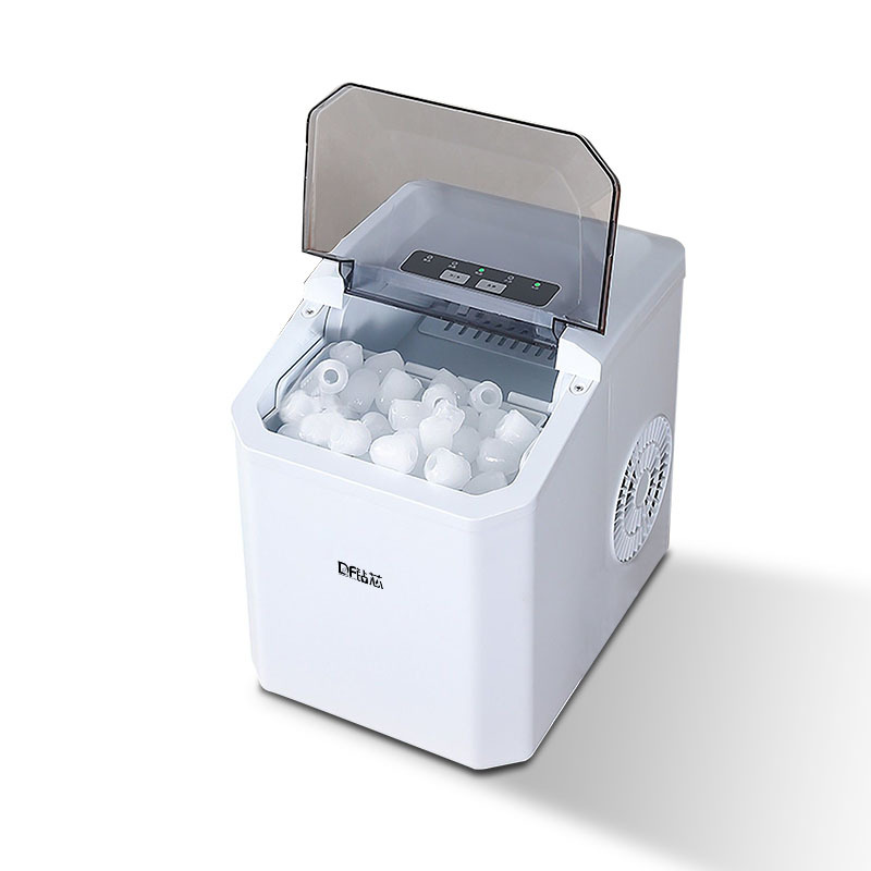 Small ice maker, household mini cube ice, dormitory desktop portable, fully automatic intelligent bullet ice, cross-border ice making Item Picture